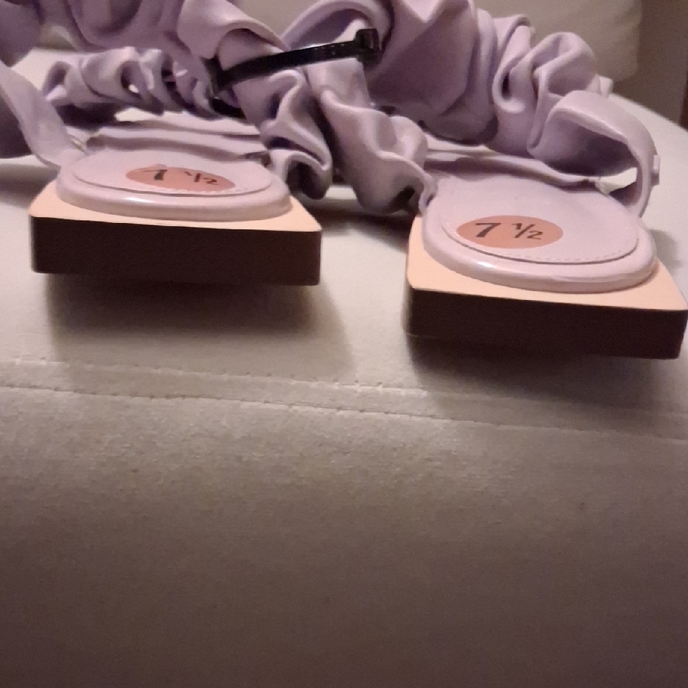 Lilac Ruched Slide Sandals - Sam Edelman - Picture 5 of 5